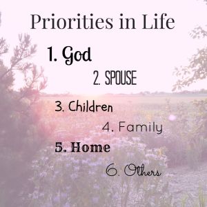 Priorities in Life